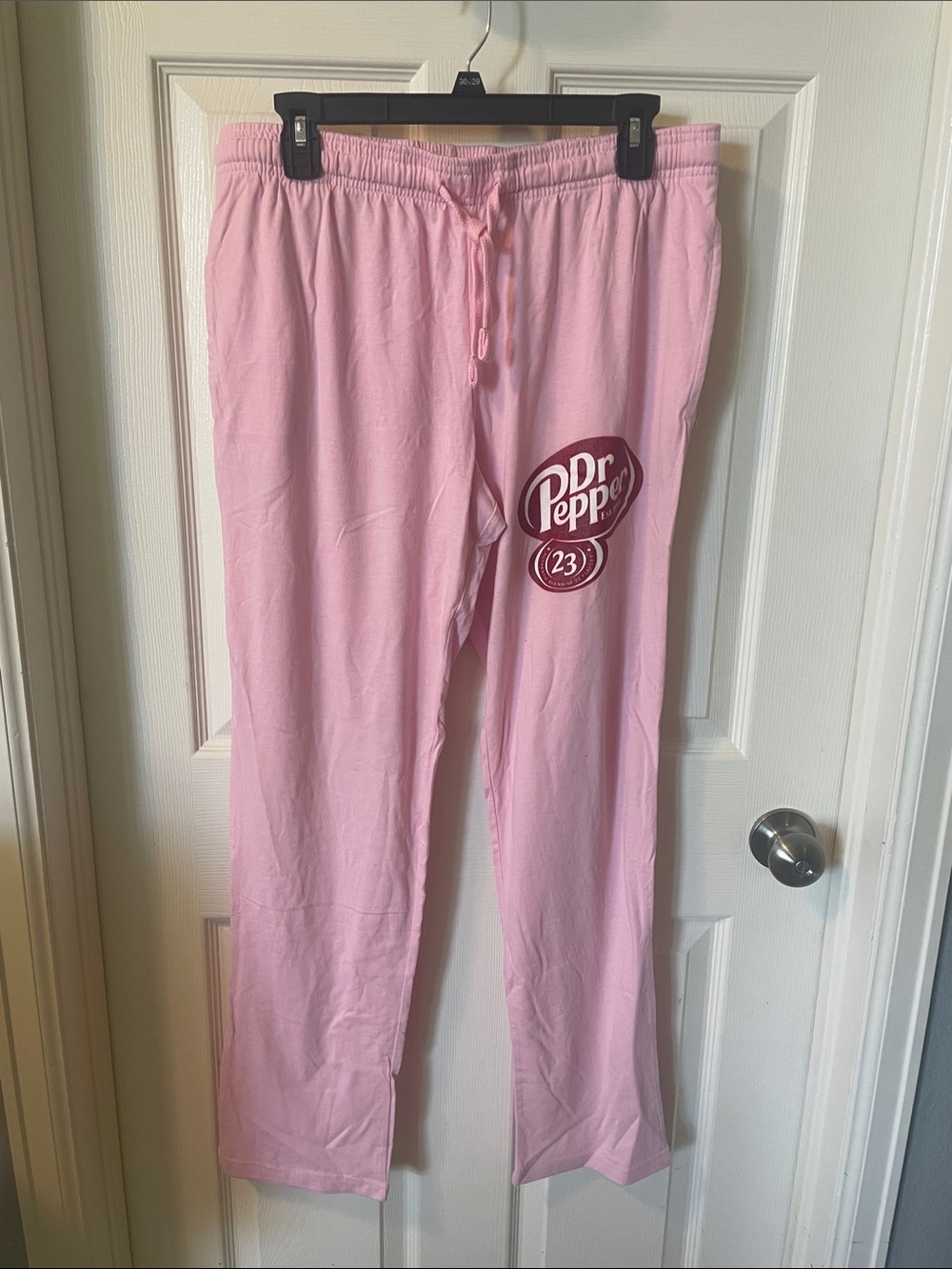 Brand New Women's Pink Dr. Pepper Pajama Pants, Size Large